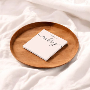 Bloco De Notas Girassol Monograma - Caligrafia Rosa