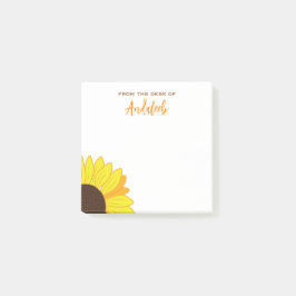 Bloco De Notas Girassol personalizado