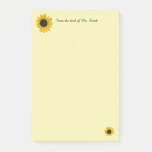 Bloco De Notas Girassol Personalizado