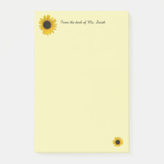 Bloco De Notas Girassol Personalizado