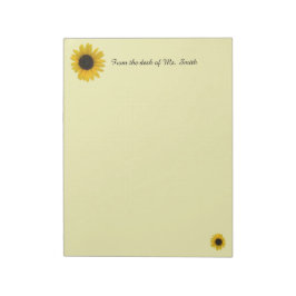 Bloco De Notas Girassol Personalizado