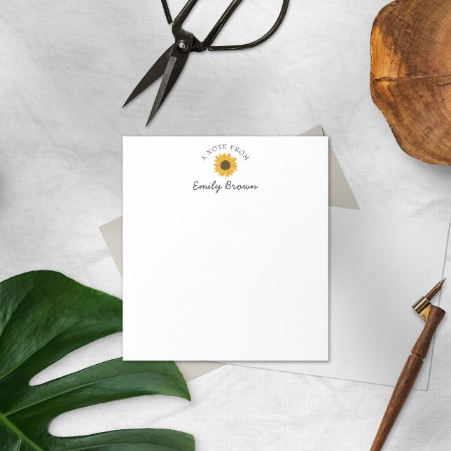 Bloco De Notas Girassol Personalizado A Nota De Notepads (Criador carregado)