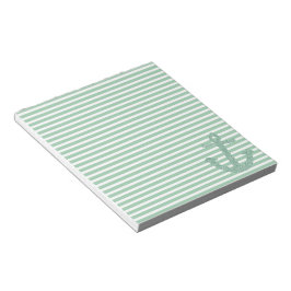 Bloco De Notas Girly Mint Glitter Anchor