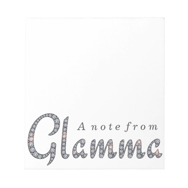 bloco de notas glamma bling (Frente)