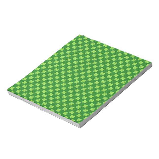 Bloco De Notas Glitter Trevo Verde (Invertido)