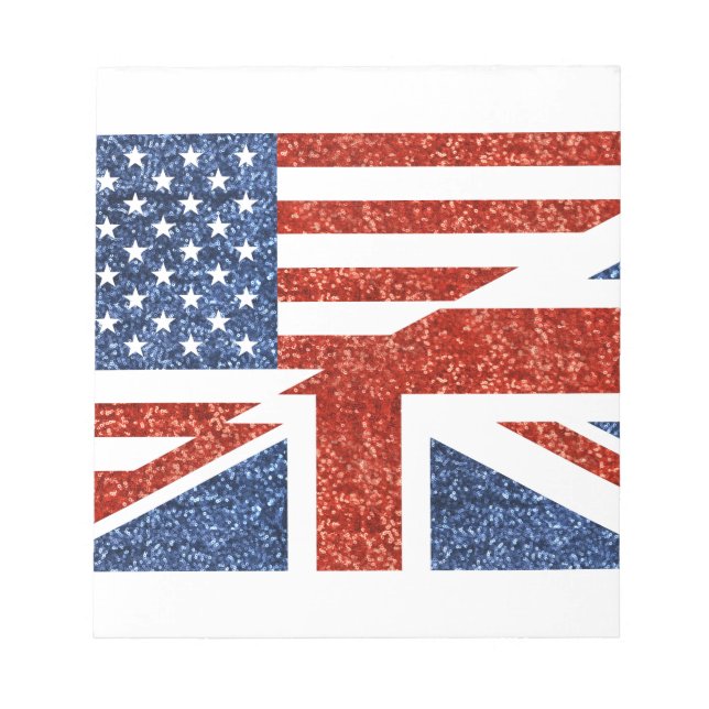 Bloco De Notas glitter usa uk (Frente)