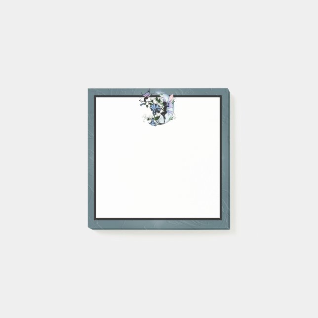 Bloco De Notas Glória da Manhã - Fada da Sombra e Gato Cósmico (Frente)