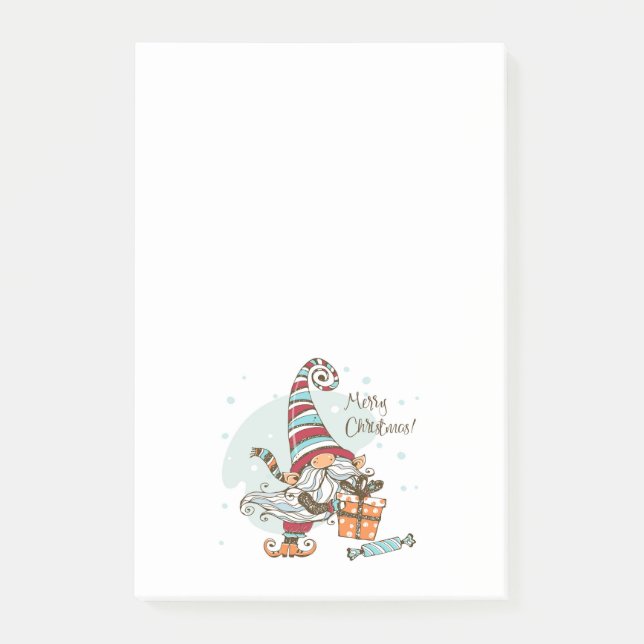 Bloco De Notas Gnomo Natal (Frente)