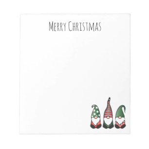 Bloco De Notas Gnomos de Natal Feliz