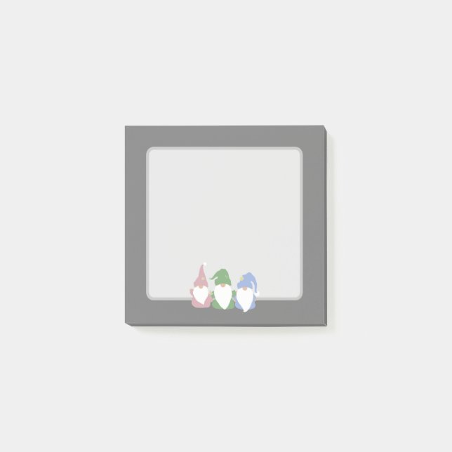 Bloco De Notas Gnomos Três (Frente)