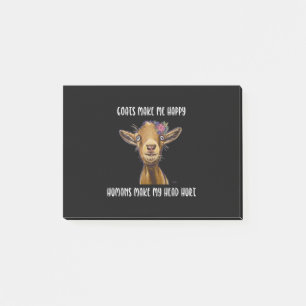 Bloco De Notas Goats Me Faz Feliz, Goat Lover