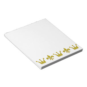 Bloco De Notas Golden Crown & Lily Border + your ideas