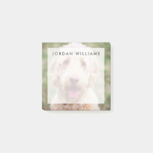Bloco De Notas Goldendoodle sorrindo