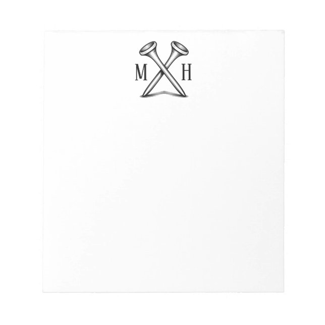 Bloco De Notas Golf Monogramado (Frente)