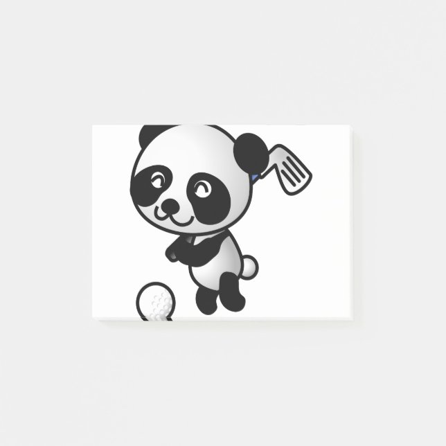 Bloco De Notas Golf tocando Panda (Frente)