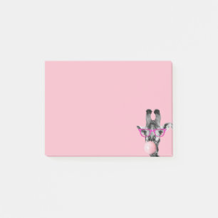 Bloco De Notas Goma-Bolha Rosa Rosa-Rosa-Goma-de-Girafa Engraçada
