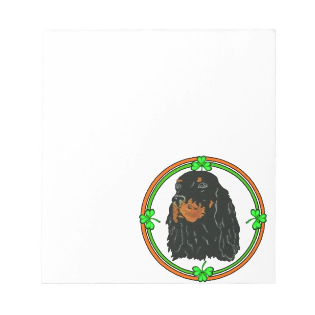 Bloco De Notas Gordon Setter St Patricks (Frente)