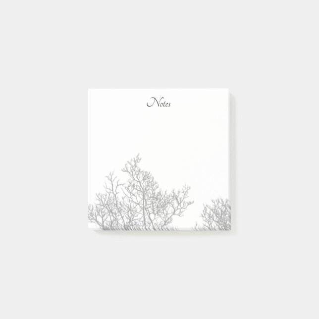 Bloco De Notas Gothic Tree Black and White (Frente)