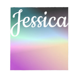 Bloco De Notas Gradações de Ombre Coloridas legal e seu Script