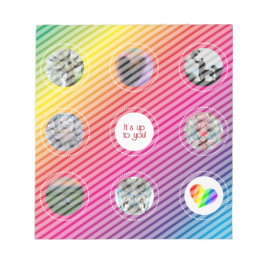 Bloco De Notas Grade de Imagem Arco-íris