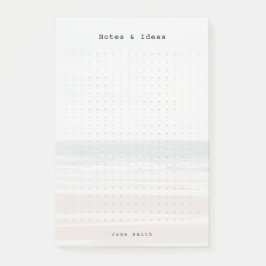 Bloco De Notas Grade de pontos estética oceânica personalizada