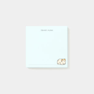 Bloco De Notas Gradiente colorido gatinho de gato bonito Nome per