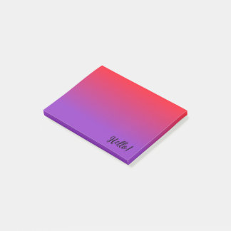 Bloco De Notas Gradiente Roxo Escuro e Vermelho Escuro