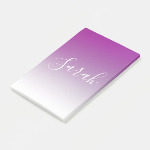 Bloco De Notas Gradiente Simples Moderno Mínimo de Ombre Roxo