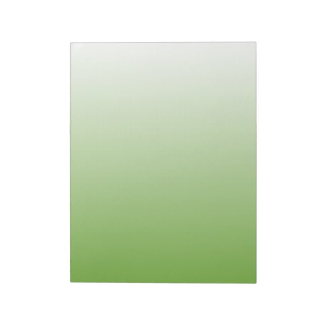 Bloco De Notas Gradiente Verde e Branco (Invertido)