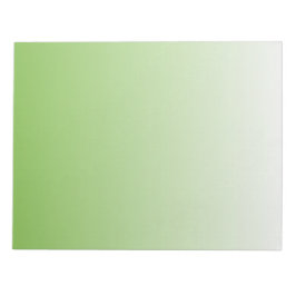 Bloco De Notas Gradiente Verde e Branco