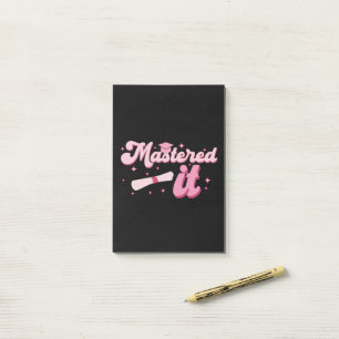 Bloco De Notas Graduação MBA de Mestrados de Ti Mastered