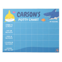 Gráfico de Penico de Tubarão Fofo Personalizado No