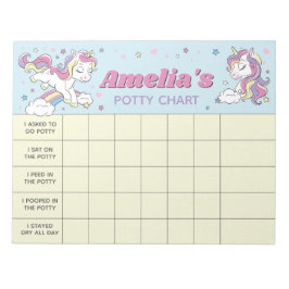 Bloco De Notas Gráfico de Penico Personalizado Nome & Tarefas Uni