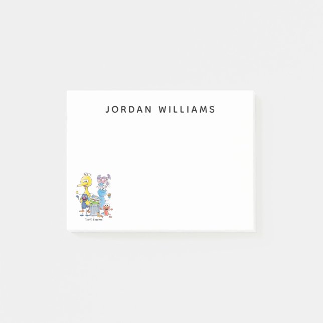 Bloco De Notas Gráfico de Sesame Pals Doodley (Frente)