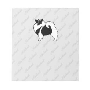 Bloco De Notas Gráficos Keeshond - Arte de Cachorro Original