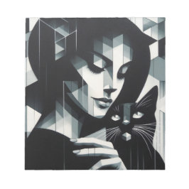 Bloco De Notas Grafite Cat Lady