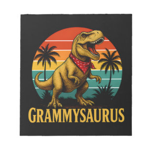 Bloco De Notas Grammysaurus T Rex Dinosaur Dia de as mães