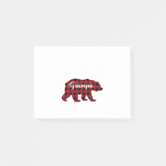Bloco De Notas Grampa Bear Buffalo Red Plaid Matching Family