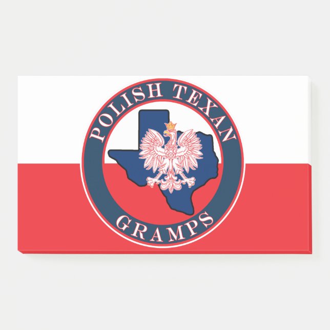 Bloco De Notas Grampos Texanos Poloneses Redondos (Frente)