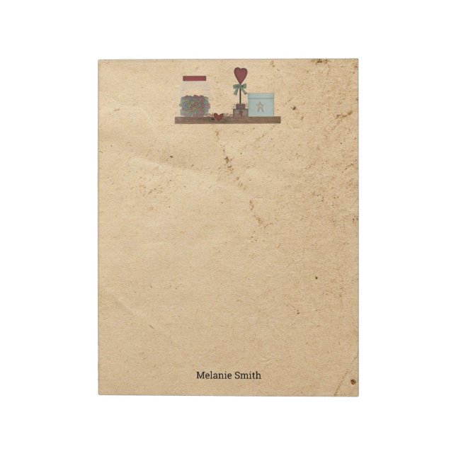 Bloco de Notas Grande Country Primitives (Invertido)