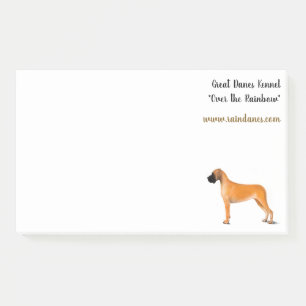 Bloco De Notas grande Dogue Alemão cor de corça