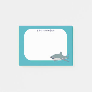 Bloco De Notas Grande tubarão branco personalizado