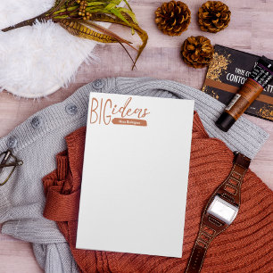 Bloco De Notas Grandes Ideias da Abóbora