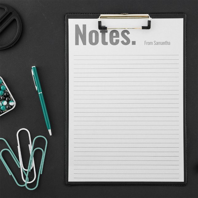 Bloco De Notas Grandes Notas Personalizadas Dramáticas (Criador carregado)