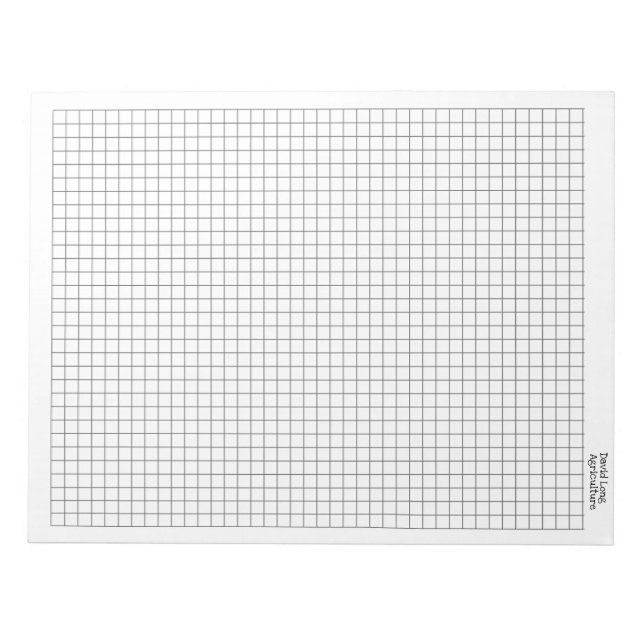 Bloco De Notas Graph Paper Pad Personalizado (Frente)