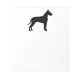 Bloco De Notas Great Dane Silhouette