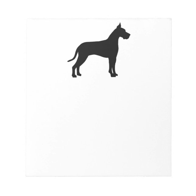 Bloco De Notas Great Dane Silhouette (Frente)