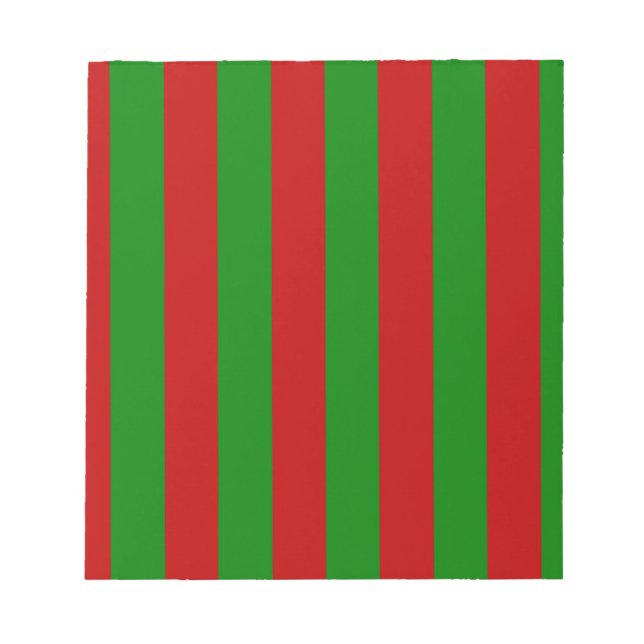 Bloco De Notas Green and Red Stripes Toksie Turbie (Frente)