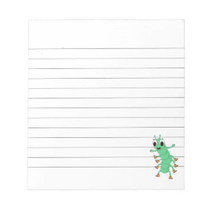 Bloco De Notas Green Caterpillar Custom Lined