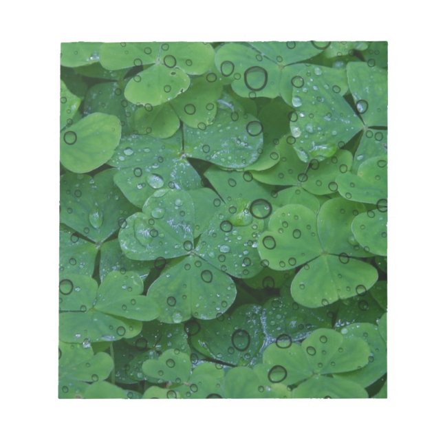 Bloco De Notas Green Irish Clover (Frente)